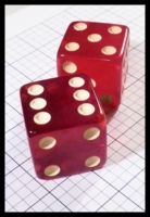 Dice : Dice - 6D Pipped - Red Jumbo - Ebay Sept 2013
